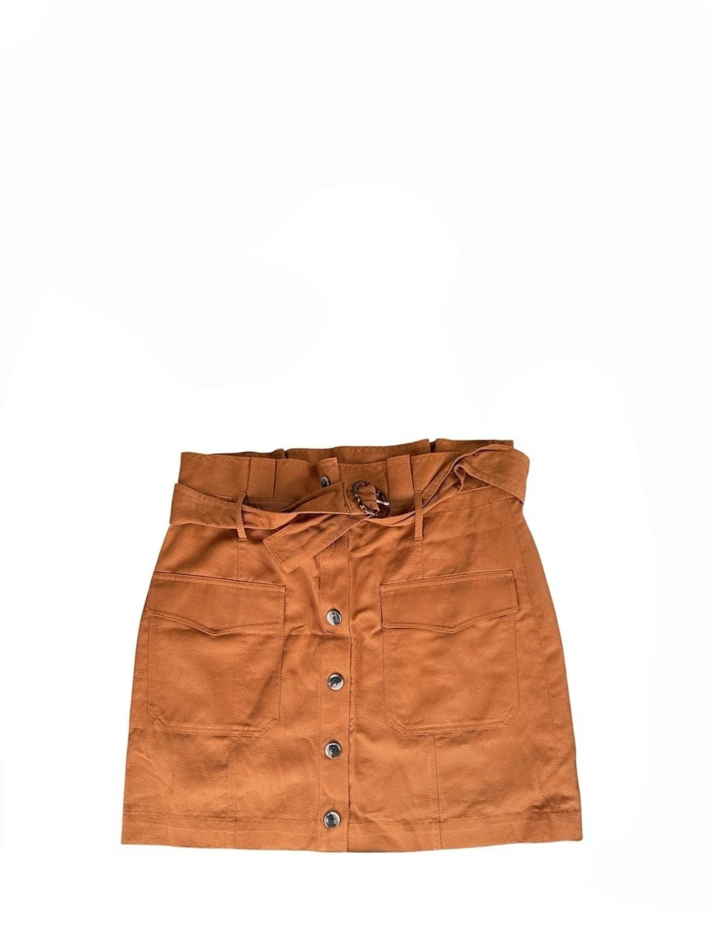 Banana Republic Cotton Mini Skirt Brown Size 14 NWT